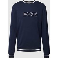 BOSS Sweatshirt mit Logo-Stitching in Marine, Größe XL von Boss