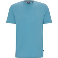 BOSS T-Shirt aus Baumwolle mit gummiertem Schriftzug in M von Boss