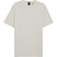 BOSS T-Shirt aus merzerisierter Baumwolle mit Fischgrätstruktur in XXL von Boss