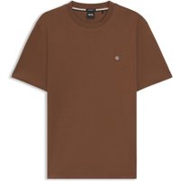 BOSS T-Shirt aus merzerisierter Baumwolle mit Label-Aufnäher von Boss