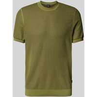 BOSS T-Shirt in Strick-Optik Modell 'Jianfranco' in Gruen, Größe XXL von Boss