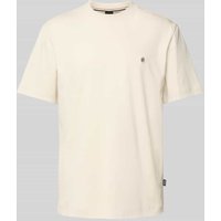 BOSS T-Shirt mit Label-Detail Modell 'Taut' in Offwhite, Größe M von Boss