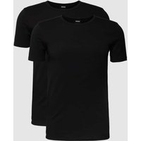 BOSS T-Shirt mit Label-Detail im 2er-Pack in Black, Größe XXL von Boss