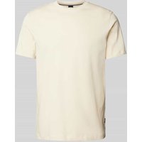 BOSS T-Shirt mit Label-Print Modell 'Thompson' in Offwhite, Größe M von Boss