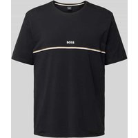BOSS T-Shirt mit Label-Print in Black, Größe L von Boss