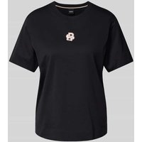BOSS T-Shirt mit Logo-Stitching Modell 'Elpha' in Black, Größe M von Boss