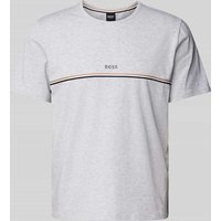 BOSS T-Shirt mit Rundhalsausschnitt Modell 'Unique' in Hellgrau, Größe M von Boss