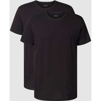 BOSS T-Shirt mit Rundhalsausschnitt im 2er-Pack Modell 'ComfortS' in Black, Größe XXL von Boss