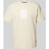 BOSS T-Shirt mit Statement- und Label-Print Modell 'Tessin' in Offwhite, Größe M von Boss