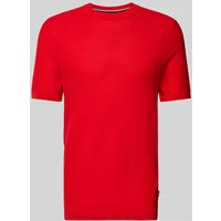 BOSS T-Shirt mit Strukturmuster Modell 'Tantino' in Rot, Größe L von Boss