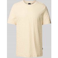 BOSS T-Shirt mit Strukturmuster Modell 'Thompson' in Offwhite, Größe XXL von Boss