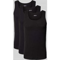 BOSS Tanktop mit Label-Stitching Modell 'ONE' im 3er-Pack in Black, Größe XXL von Boss