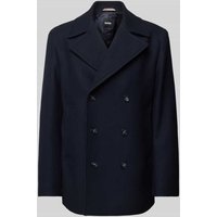 BOSS Trenchcoat mit Reverskragen Modell 'Clay' in Marine, Größe 50 von Boss