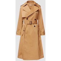 BOSS Trenchcoat mit Taillengürtel Modell 'Conry' in Camel, Größe 34 von Boss