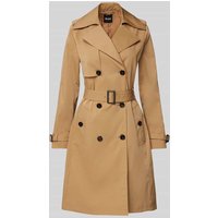 BOSS Trenchcoat mit Taillengürtel Modell 'Conny' in Camel, Größe 34 von Boss