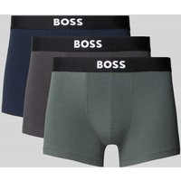 BOSS Trunks aus Baumwoll-Mix im 3er-Pack in Dunkelgrau, Größe XXL von Boss
