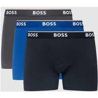BOSS Trunks mit Logo-Bund im 3er-Pack Modell 'Power' in Royal, Größe XXL von Boss