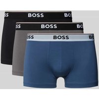 BOSS Regular Fit Trunks mit Baumwollanteil im 3er-Pack in Stein, Größe XXL von Boss
