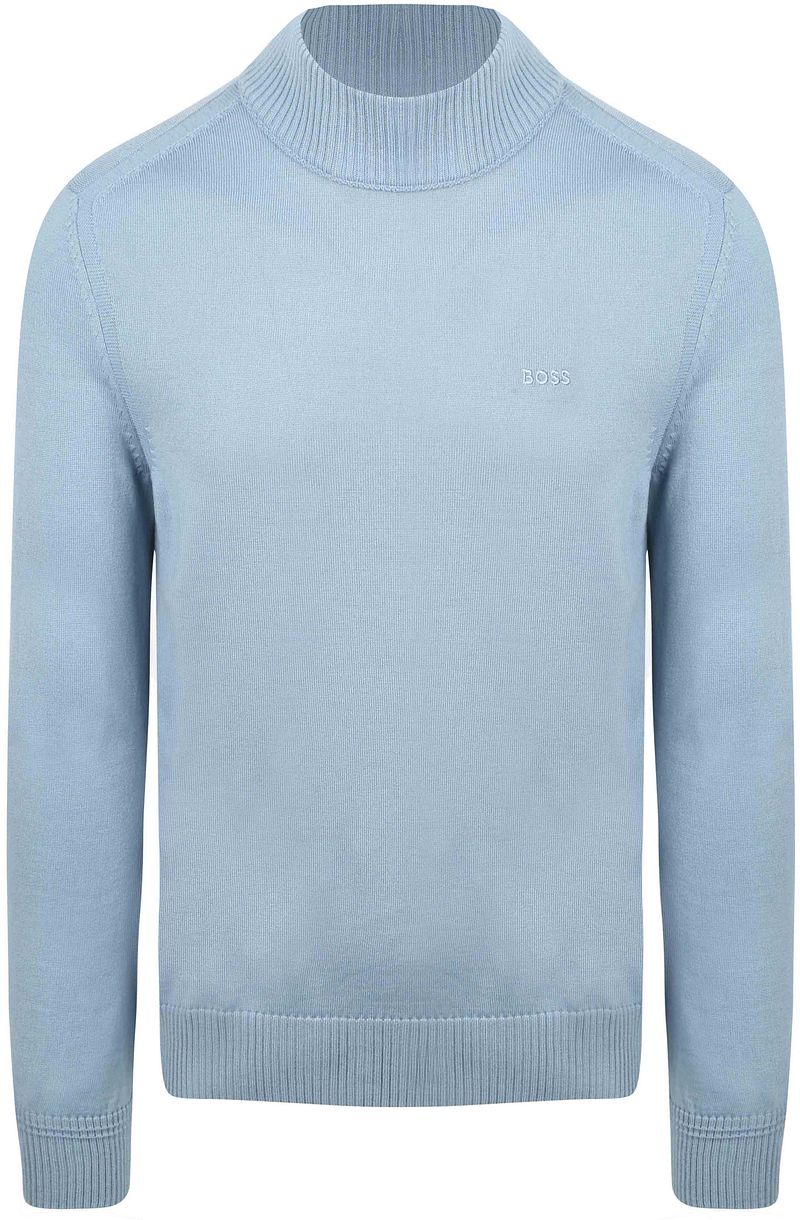 BOSS Turtleneck Pullover Avac Wool Blend Hellblau - Größe XL von Boss