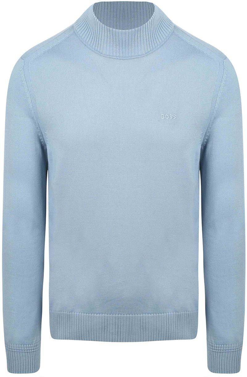 BOSS Turtleneck Pullover Avac Wool Blend Hellblau - Größe XL von Boss