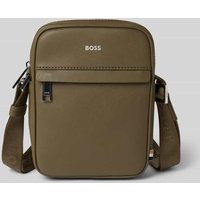 BOSS Umhängetasche aus echtem Leder in Oliv, Größe 1 von Boss