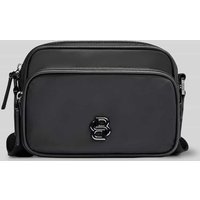 BOSS Umhängetasche aus glattem Twill Modell 'B_ICON' in Black, Größe 1 von Boss