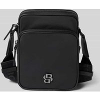 BOSS Umhängetasche mit Label-Detail Modell 'Icon' in Black, Größe 1 von Boss