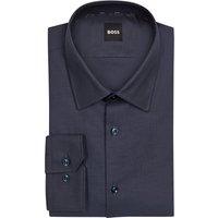 BOSS Unifarbenes Stretch-Hemd mit Webstruktur von Boss