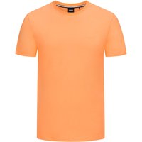 BOSS Unifarbenes T-Shirt mit gummiertem Label-Schriftzug von Boss
