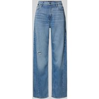 BOSS Wide Leg Jeans im Destroyed-Look Modell 'CROSSROAD SUPER' in Hellblau, Größe 26/32 von Boss