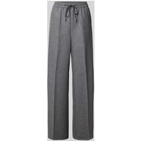 BOSS Wide Leg Stoffhose aus Woll-Lyocell-Mix Modell 'TAVITE' in Hellgrau, Größe 34 von Boss