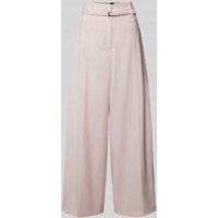 BOSS Wide Leg Stoffhose mit Bügelfalten in Hellrosa, Größe 36 BOSS Wide Leg Stoffhose mit Bügelfalten in Hellrosa, Größe 36 von Boss