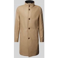 BOSS Wollmantel mit Stehkragen Modell 'Hyde' in Camel, Größe 50 von Boss