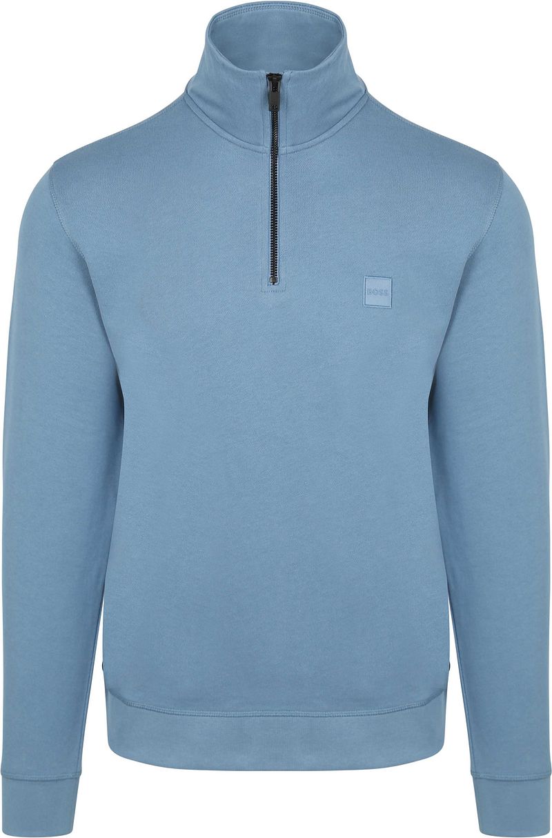BOSS Zetrust Halfzip Pullover Blau - Größe XXL von Boss