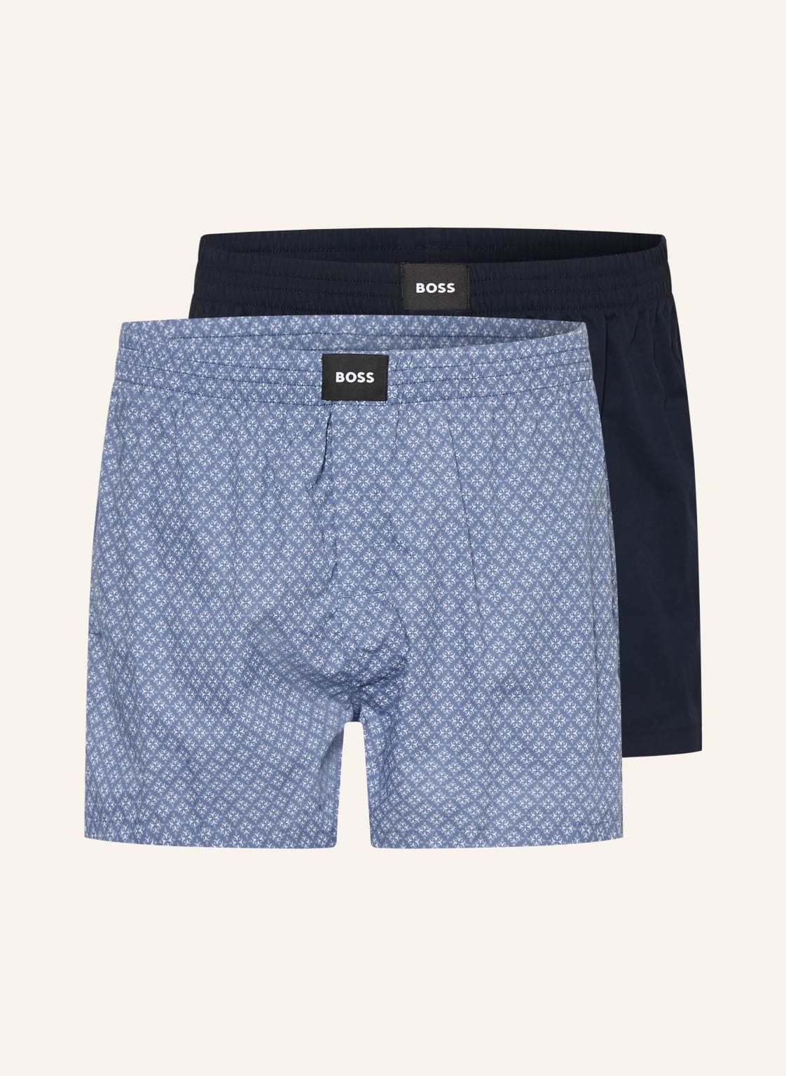 Boss 2er-Pack Web-Boxershorts S. Cw Peach blau von Boss
