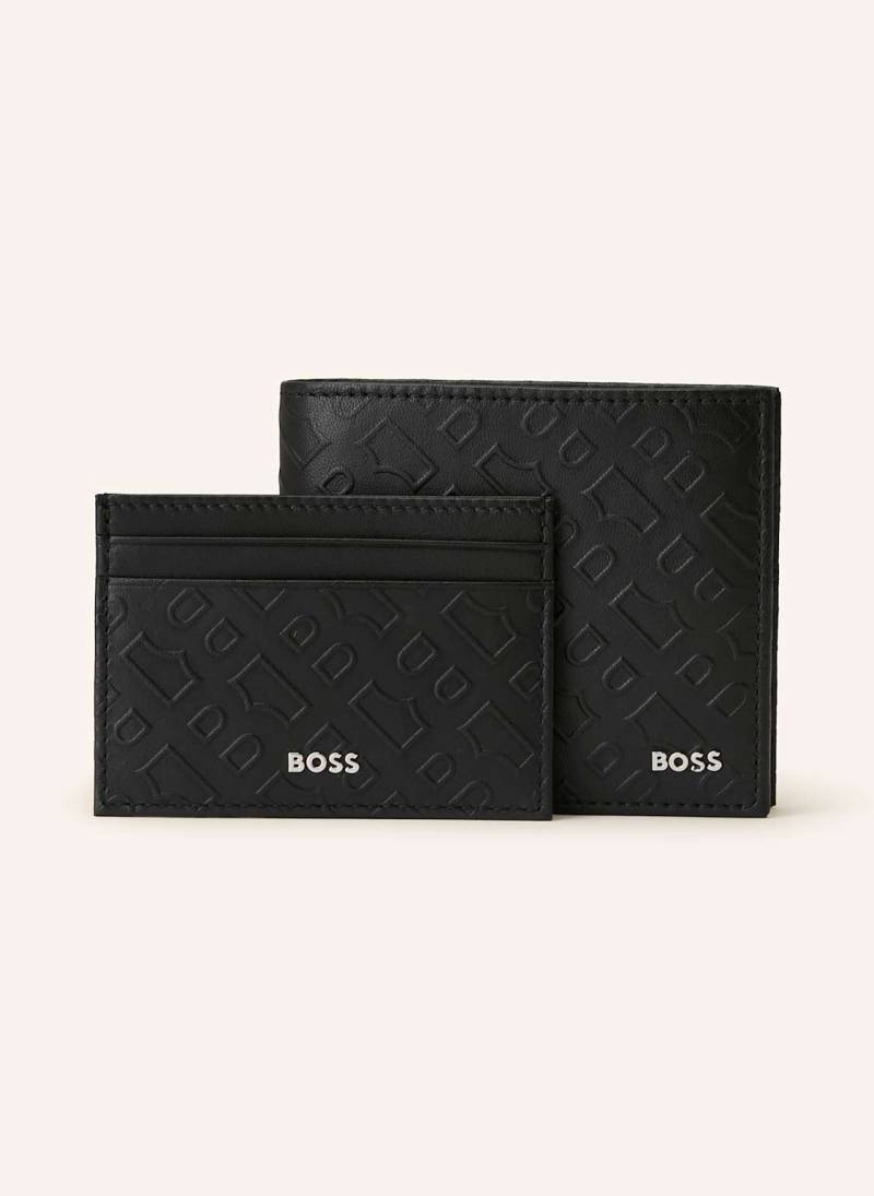 Boss 2er-Set Outline: Geldbörse Und Kartenetui schwarz von Boss