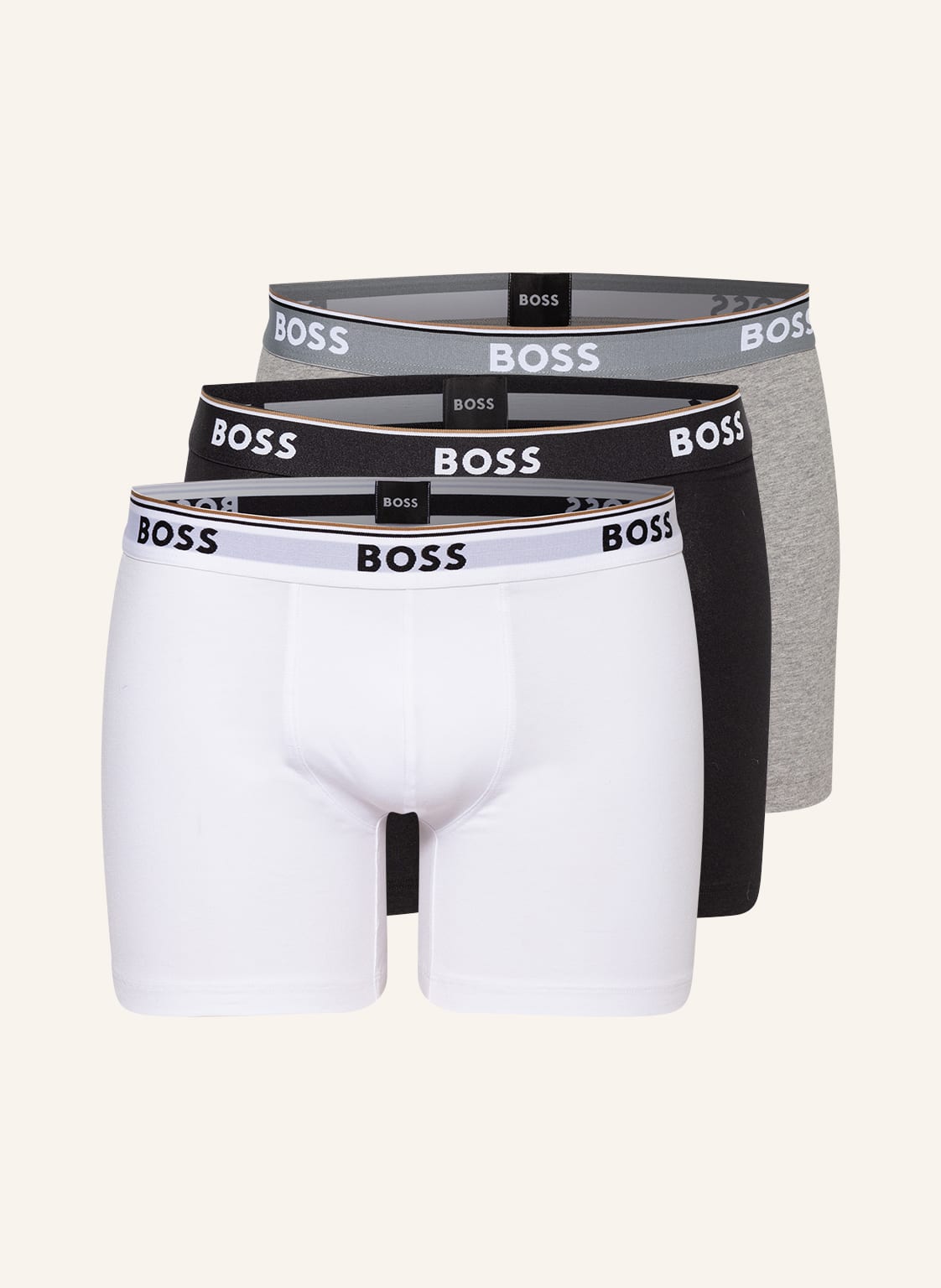 Boss 3er-Pack Boxershorts Power weiss von Boss