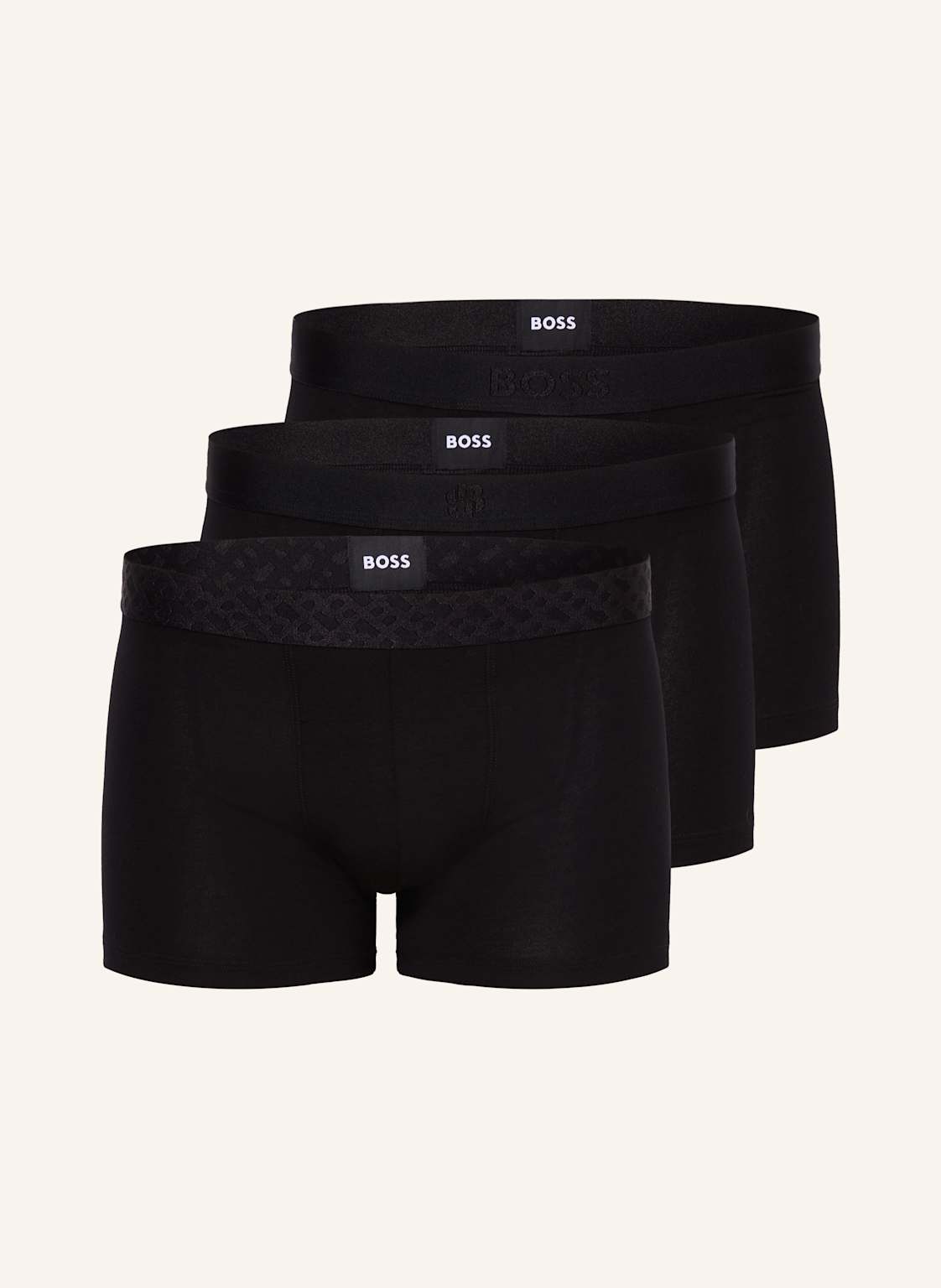 Boss 3er-Pack Boxershorts schwarz von Boss