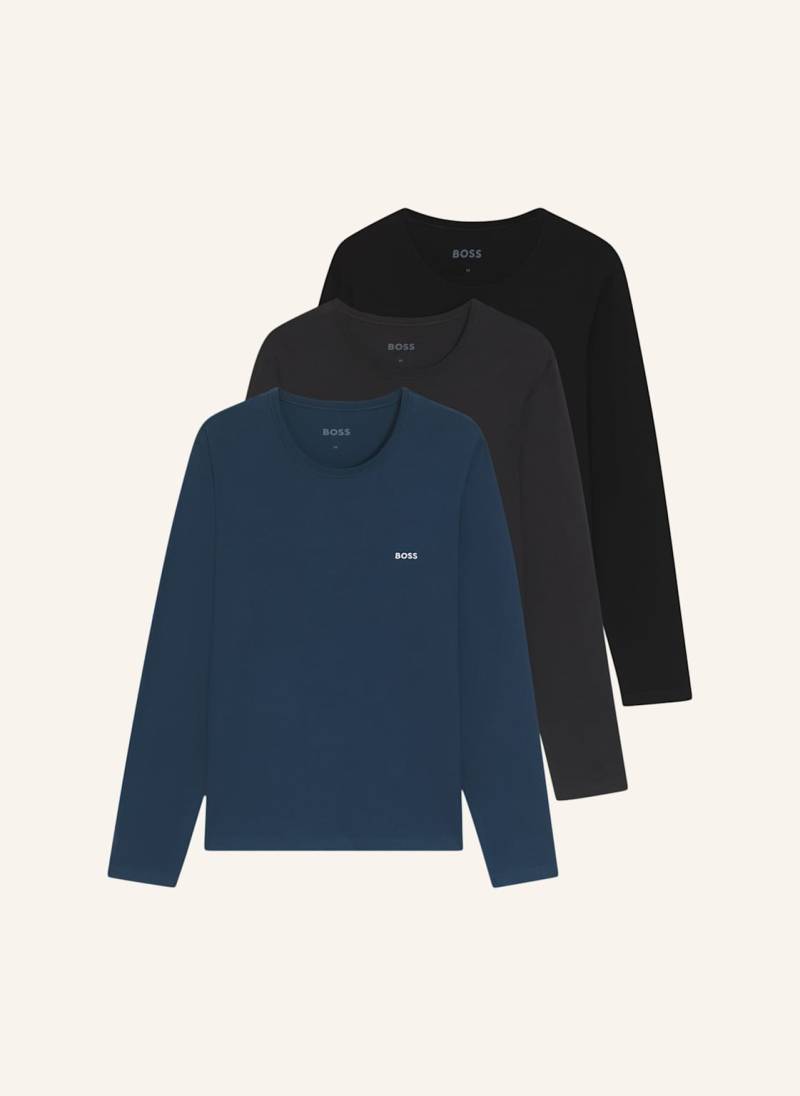 Boss 3er-Pack Longsleeves schwarz von Boss