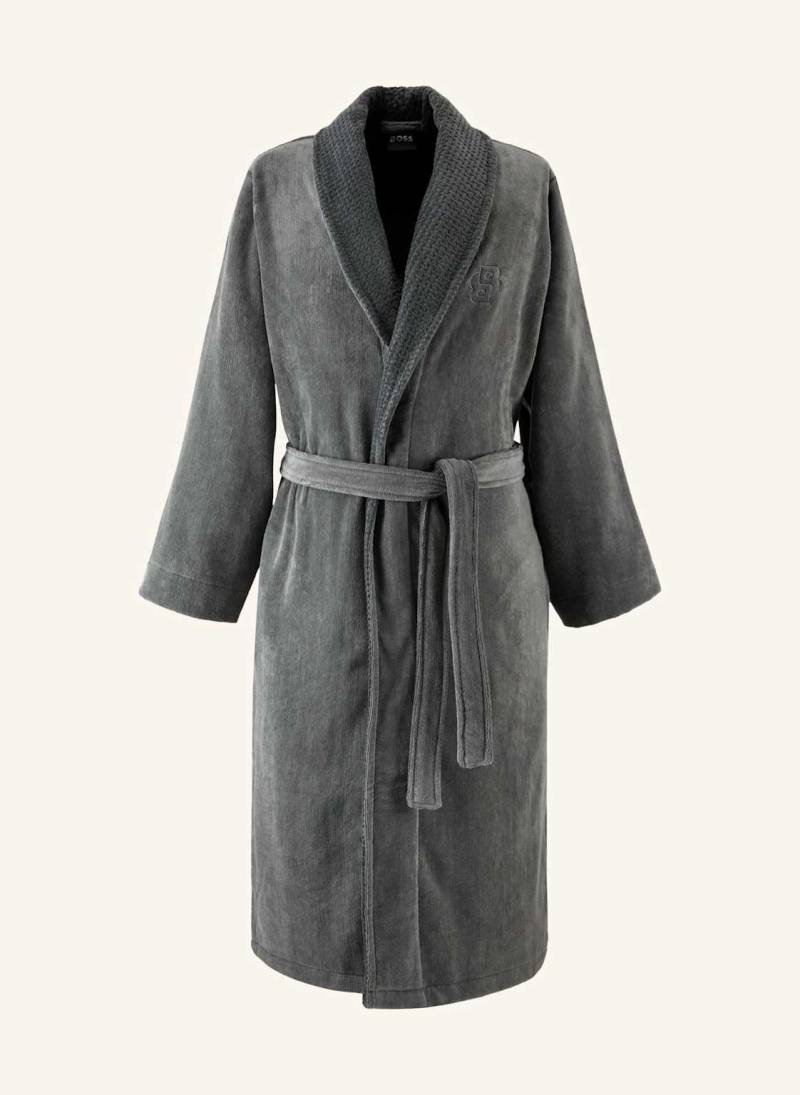 Boss Bademantel Doubleb grau von Boss