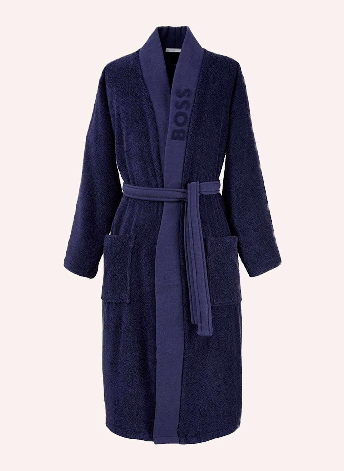 Boss Bademantel Plain blau von Boss