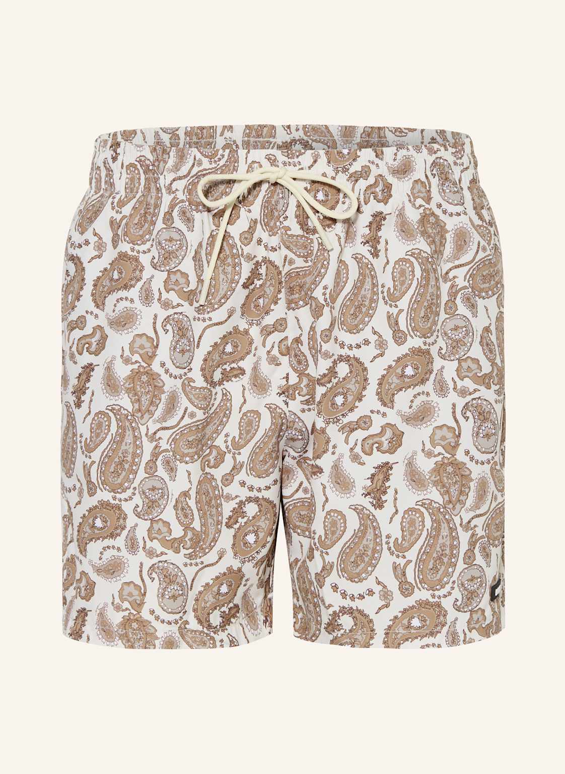 Boss Badeshorts Paisley weiss von Boss