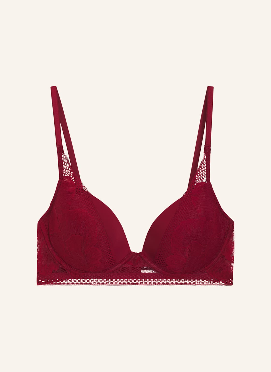Boss Bh Half Pad_Peony Lace rot von Boss