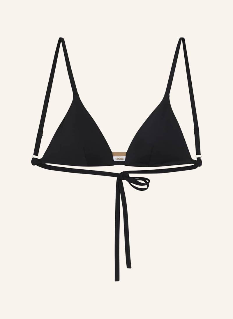 Boss Bikini-Oberteil Iconic Triangle schwarz von Boss