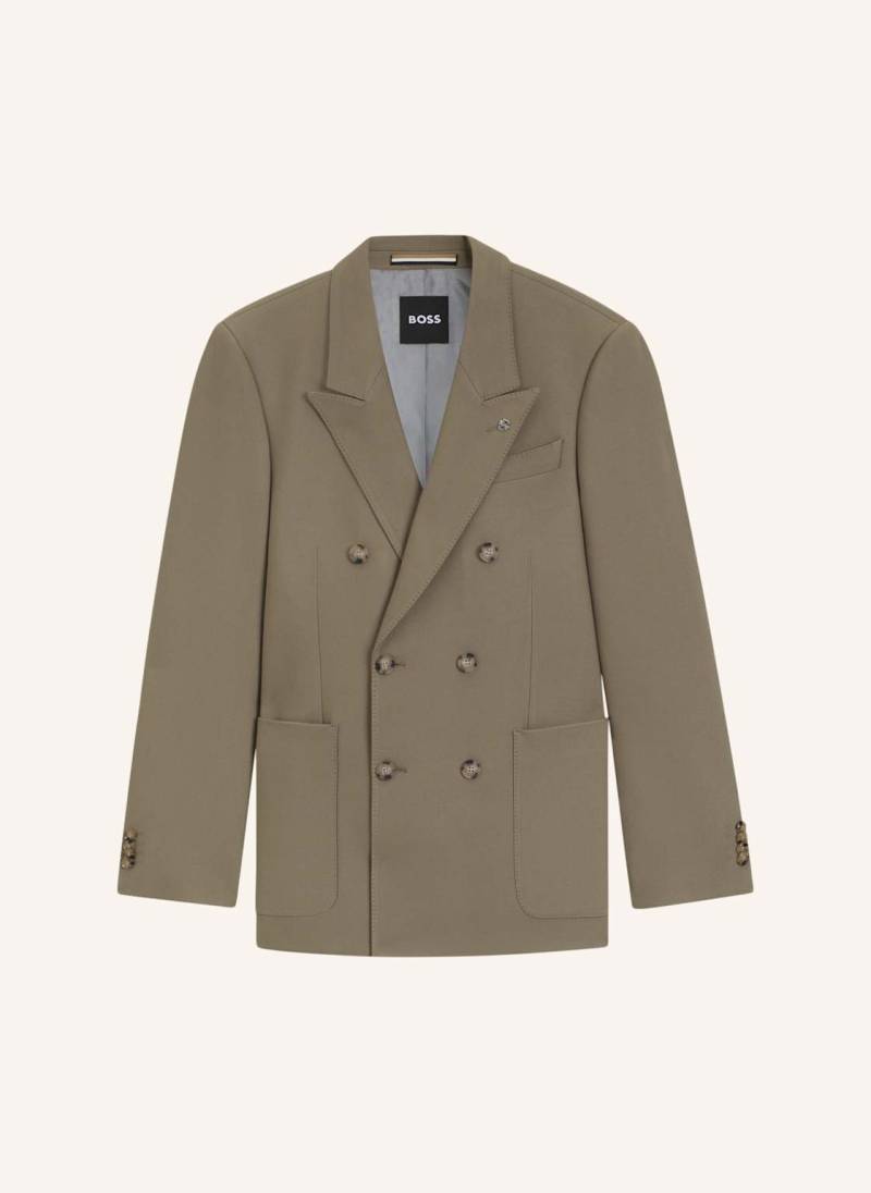 Boss Blazer C-Callum-Db-Peak-254 Relaxed Fit braun von Boss