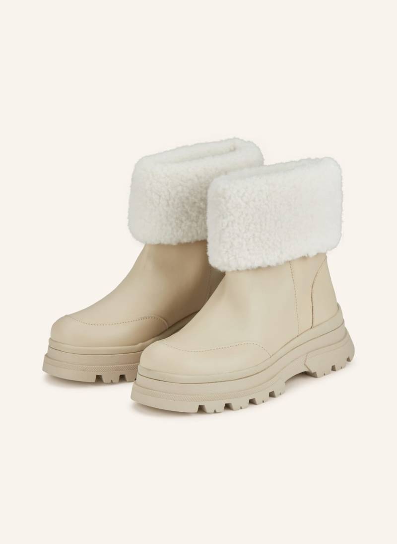 Boss Boots Foster Bootie beige von Boss