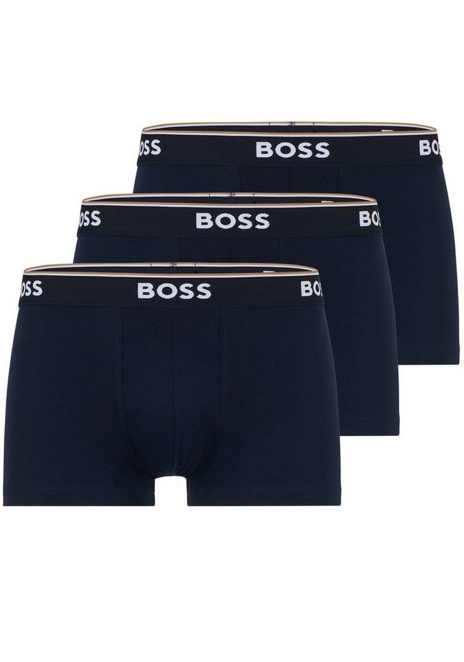 BOSS Boxer TRUNK 3 PACK (3-St) BOSS Schriftzug auf dem Bund von BOSS