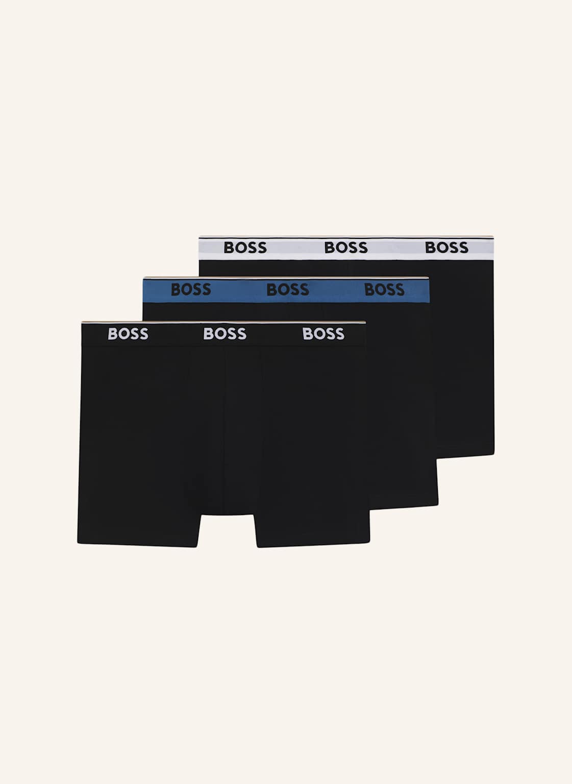 Boss Boxershort Boxerbr 3p Power schwarz von Boss