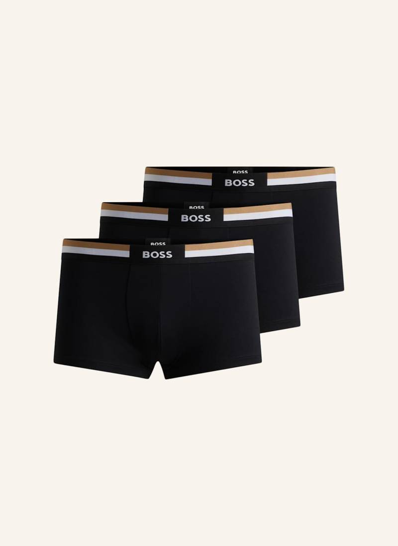 Boss Boxershort Trunk 3p Motion schwarz von Boss