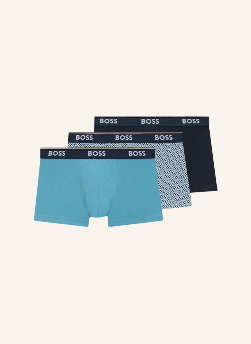 Boss Boxershort Trunk 3p Power Desig schwarz von Boss